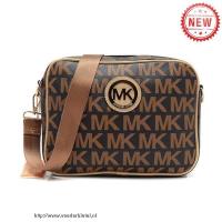 michael kors jet set signature medium bruin crossbody zakken Goede Verkoop 92l6u252